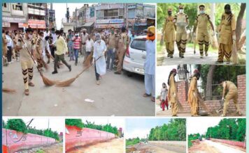 Cleanliness drive on the occasion of maha paropkar month - Sachi Shiksha