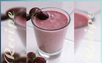 Grapes Shake recipe in hindi