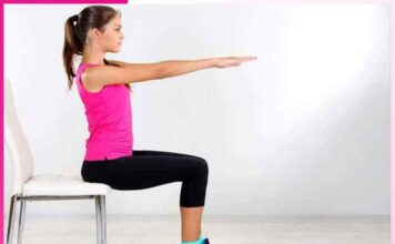 Do yoga at home with the help of a chair