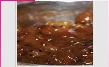Sweet and sour raw mango chutney