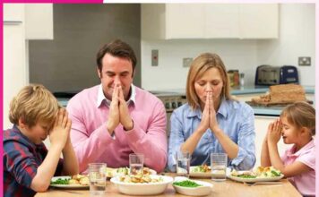 Eating with family
