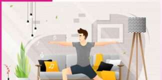 आनन्दित मुद्रा में करें व्यायाम blissful posture