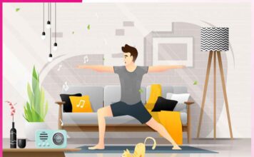 आनन्दित मुद्रा में करें व्यायाम blissful posture