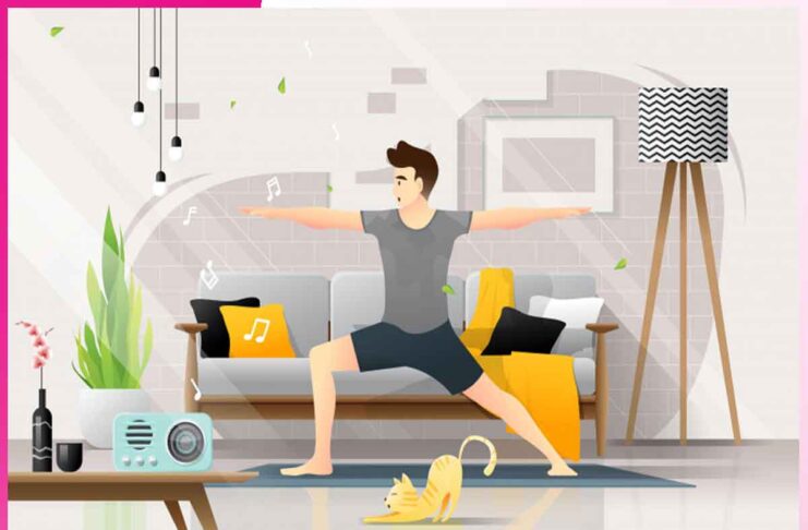 आनन्दित मुद्रा में करें व्यायाम blissful posture