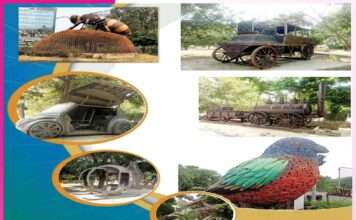 Millennium City: मिलेनियम सिटी की शान कबाड़ से बनीं कलाकृतियाँ Millennium City