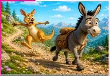 Children’s Story: बाल कथा: जम्पी कंगारू और संतोषी गधा Children's Story