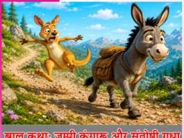 Children’s Story: बाल कथा: जम्पी कंगारू और संतोषी गधा Children's Story