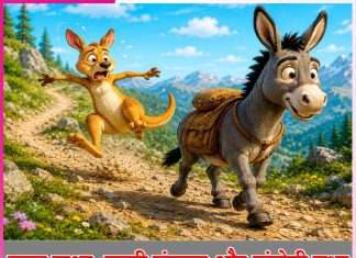 Children’s Story: बाल कथा: जम्पी कंगारू और संतोषी गधा Children's Story