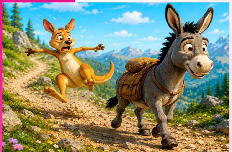 Children’s Story: बाल कथा: जम्पी कंगारू और संतोषी गधा Children's Story