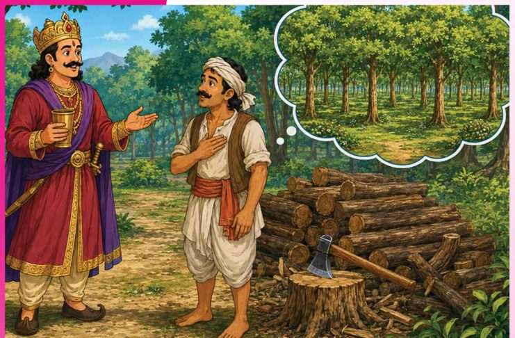 Story: राजा और लक्कड़हारा -जीवन की सीख Story