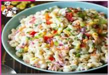 macaroni salad: मैकरोनी सलाद macaroni salad